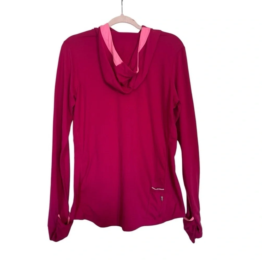 Nike Dri Fit Long Sleeve Pink Running Shirt Size Large (L)